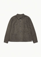linen pocket jacket, brown - Image 1