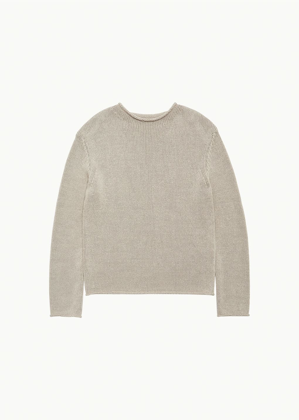 paper yarn pullover, beige