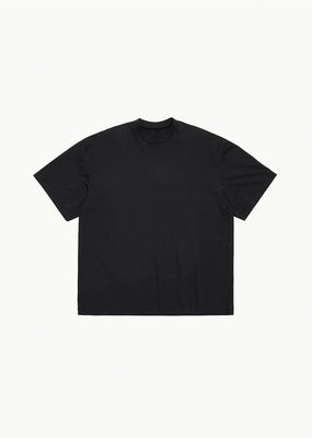 mock neck t-shirt, black