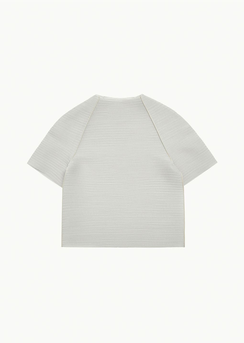 men's pleats raglan top, beige