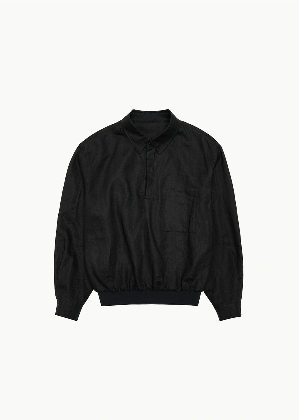 linen pullover, black