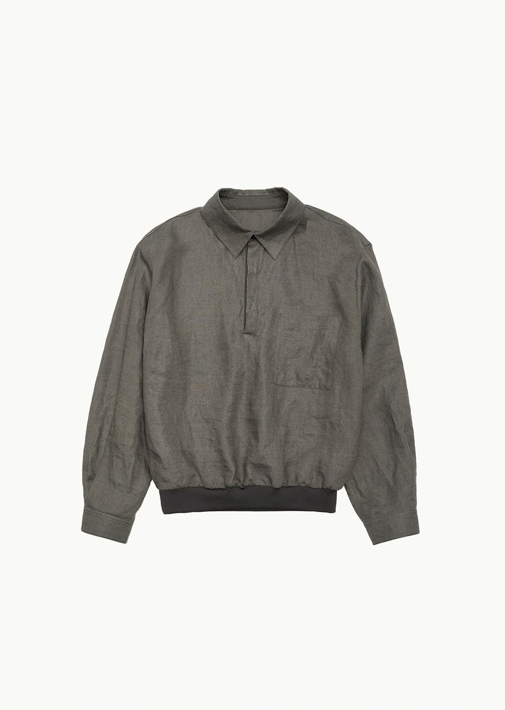 linen pullover, khaki
