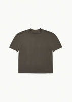 mock neck raglan t-shirt, brown - Image 1