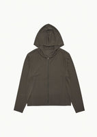 jersey hooded jumper, brown - Image 1