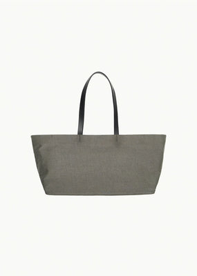 linen shopper bag, khaki