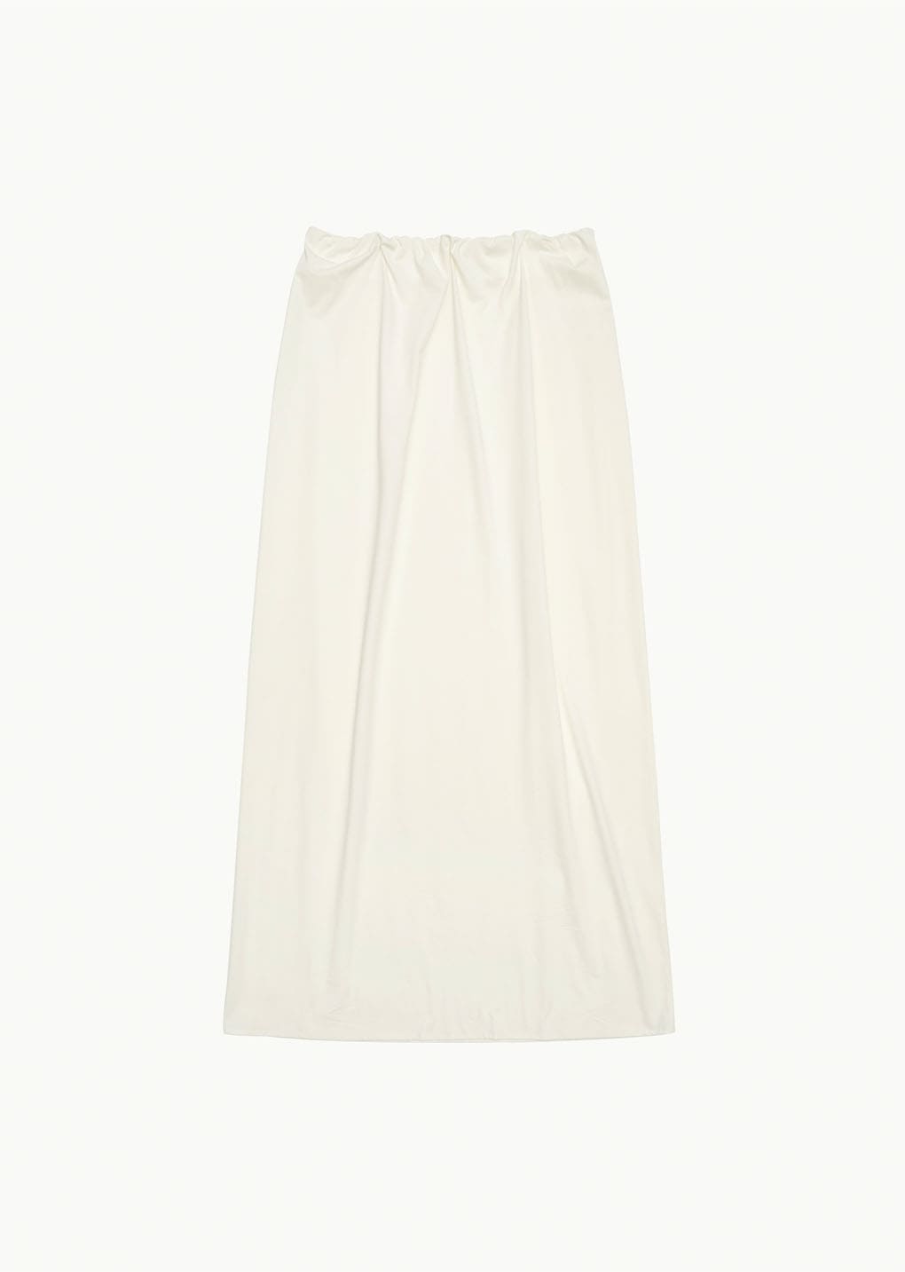 jersey maxi long skirt, ivory
