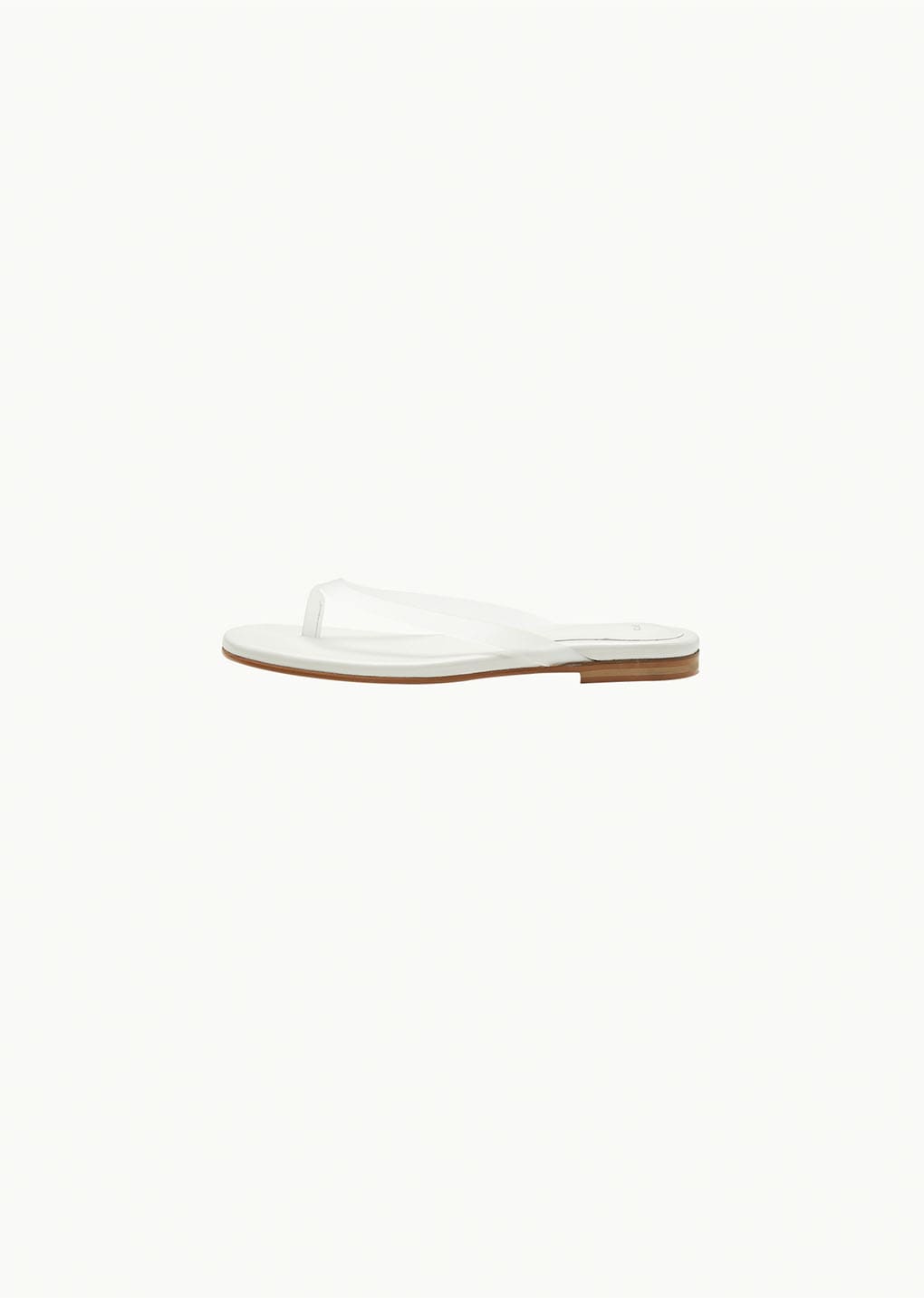 clear flip-flop, white