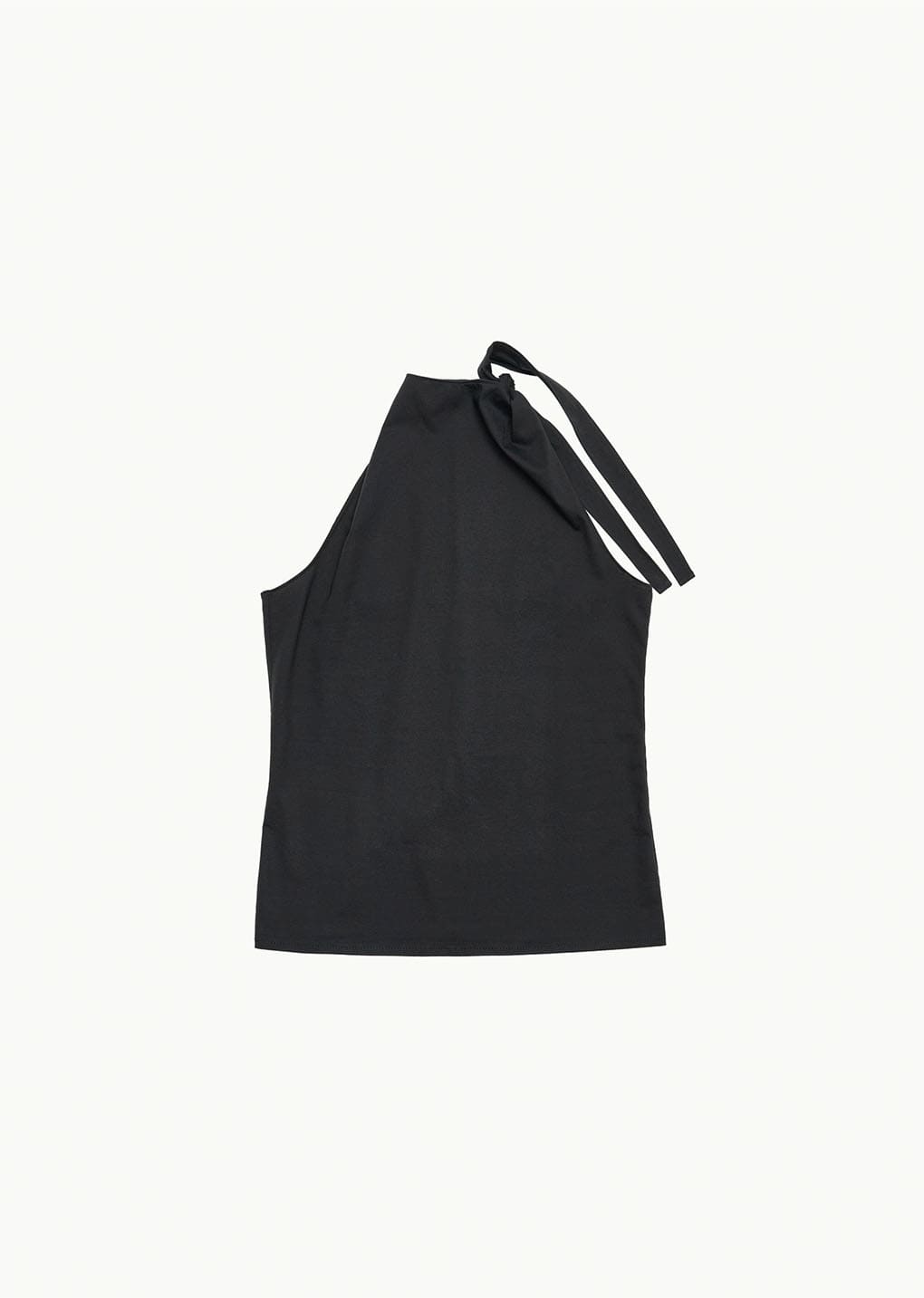 jersey halter neck top, charcoal