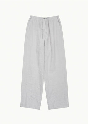 linen banding pants, light grey