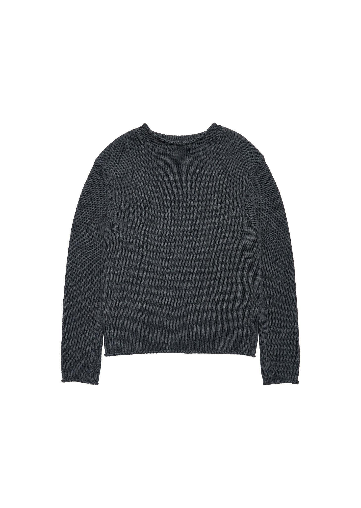 paper yarn pullover, charcoal
