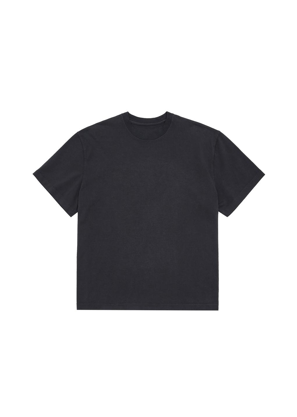 garment dyed t-shirt, black