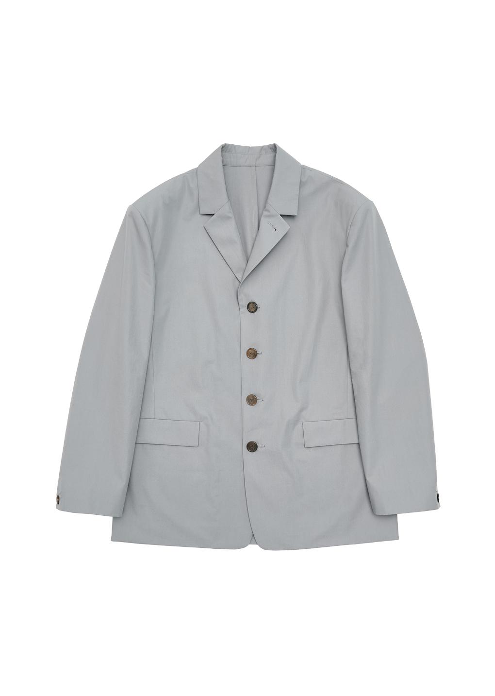 cotton oversized jacket, blue