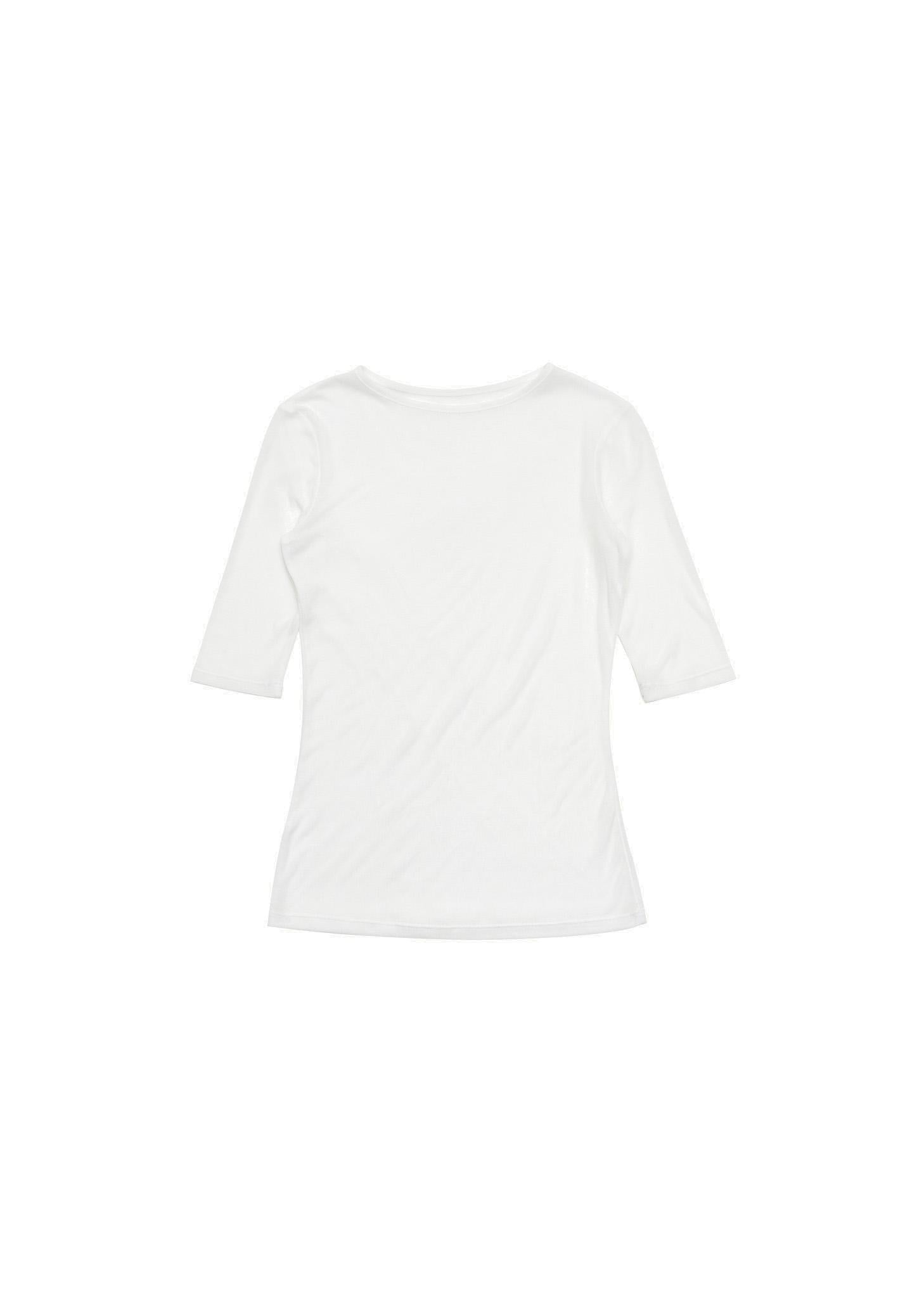 round short sleeve t-shirt, white