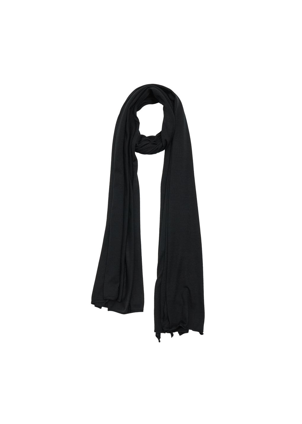 convertible knit poncho scarf, black