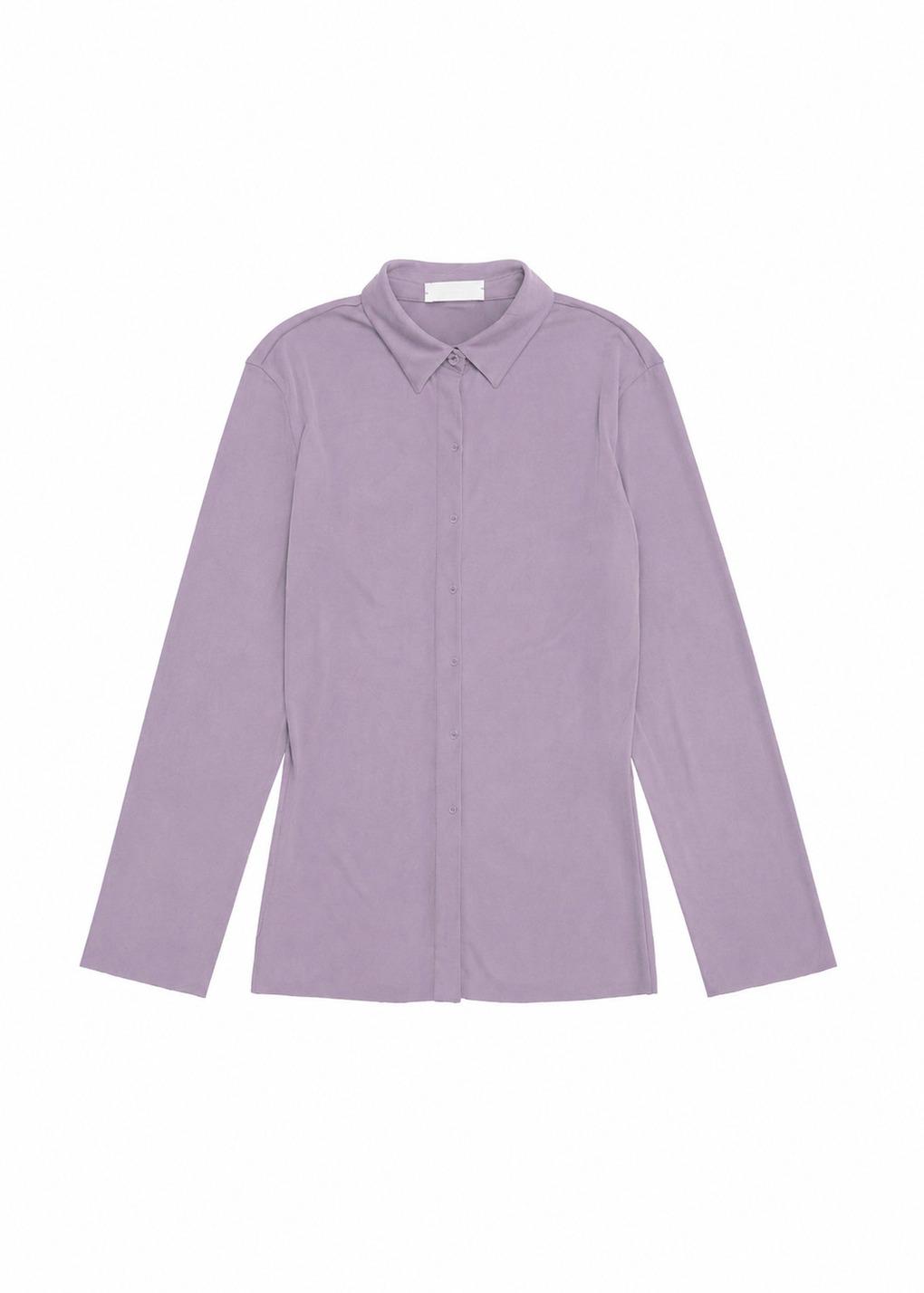 jersey drape shirt, violet