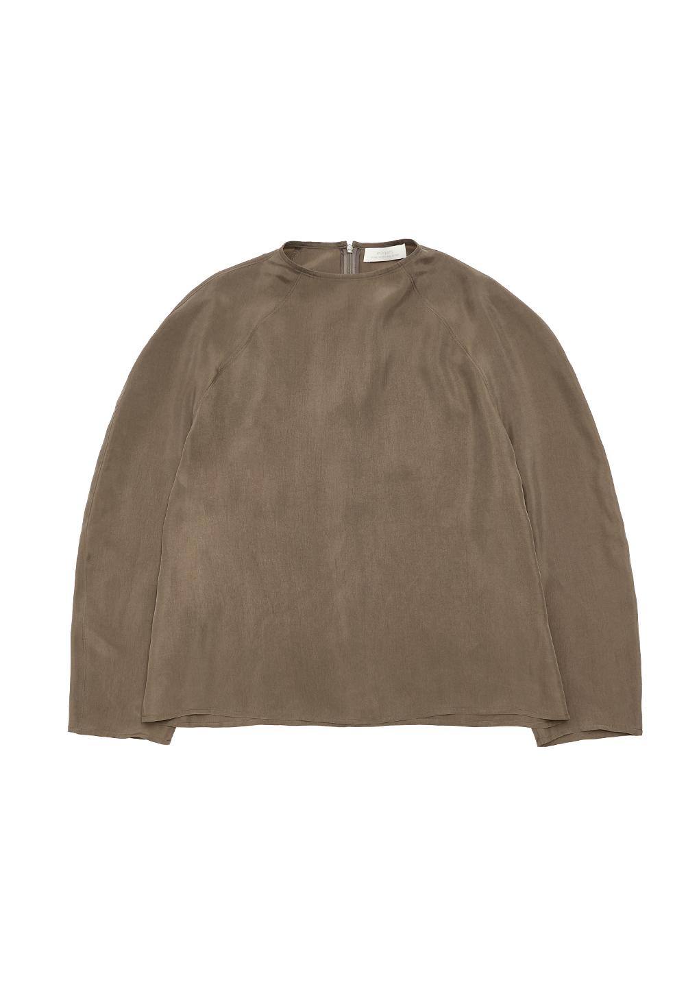 women's raglan cupro top, khaki