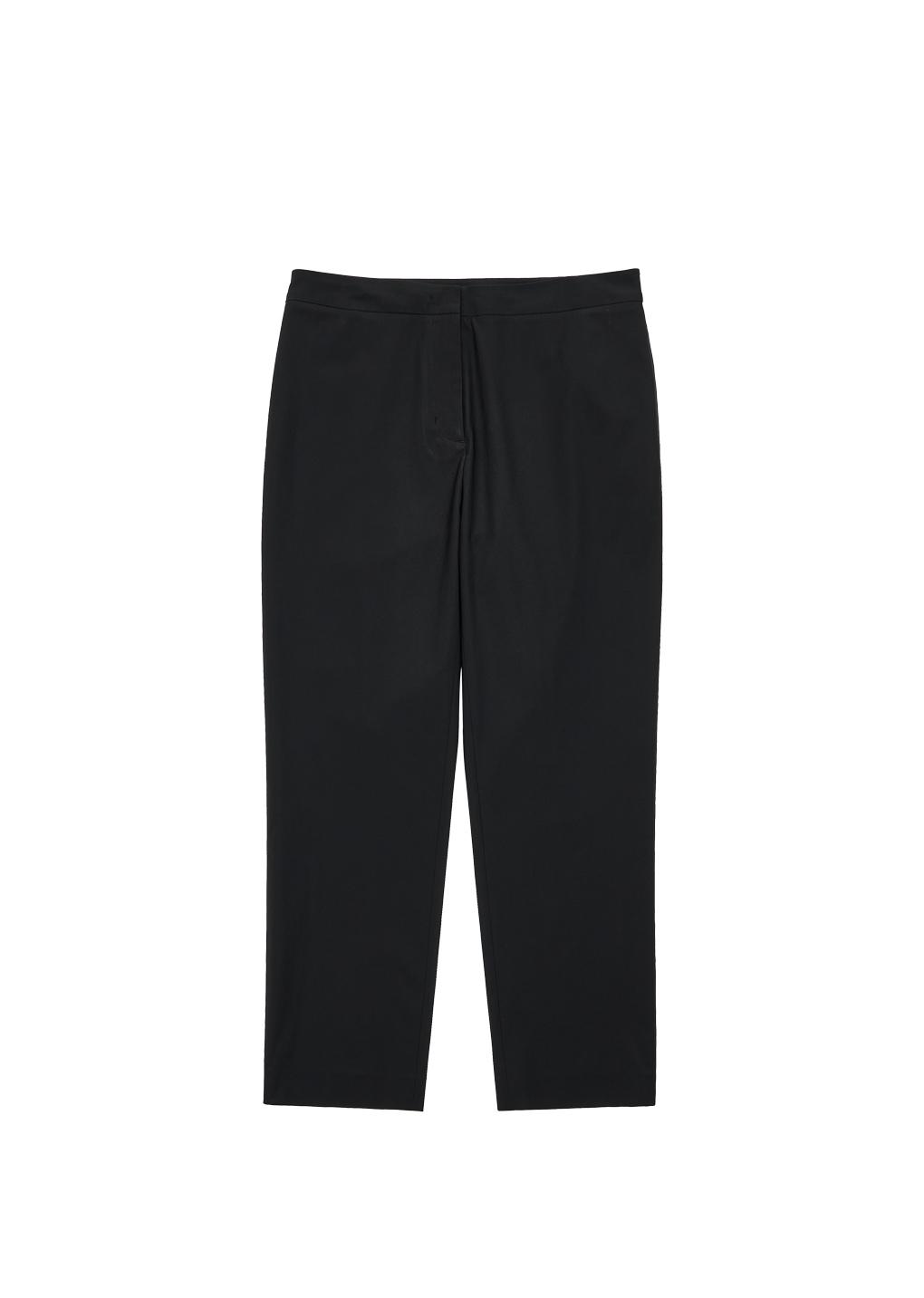 straight fit pants, black