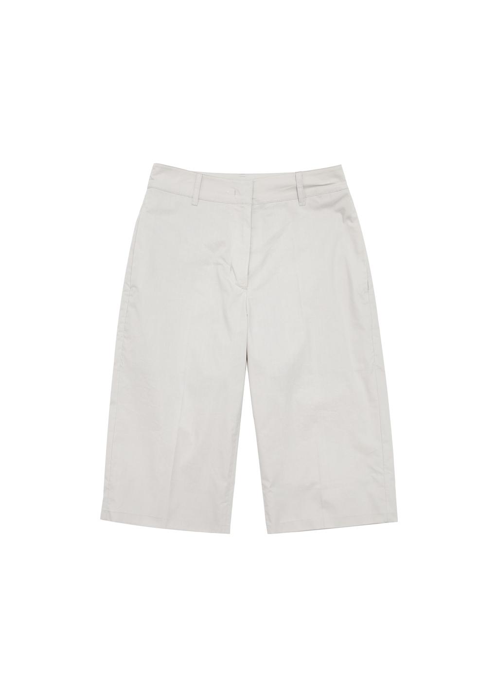 straight shorts, beige