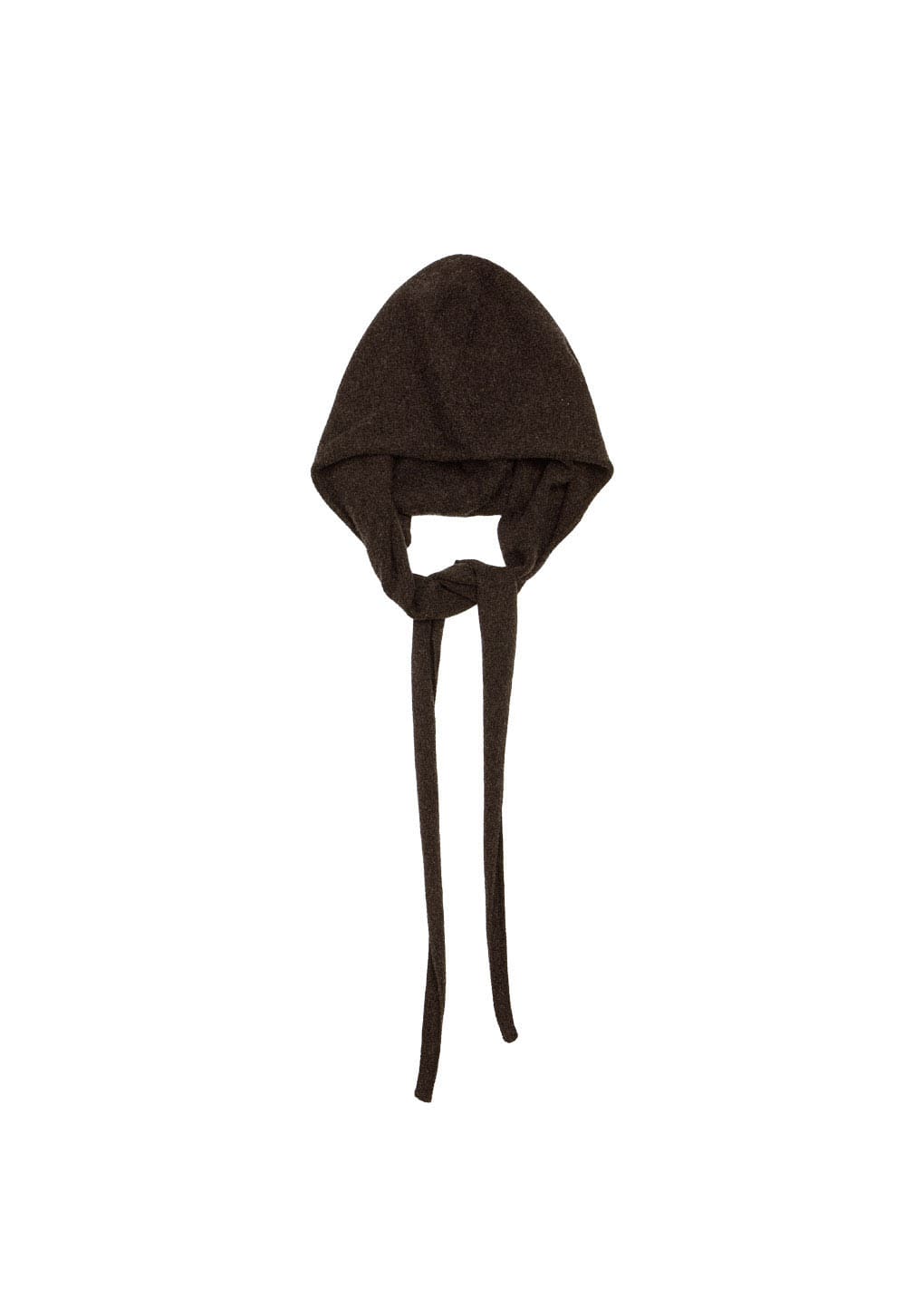 cashmere balaclava scarf, brown