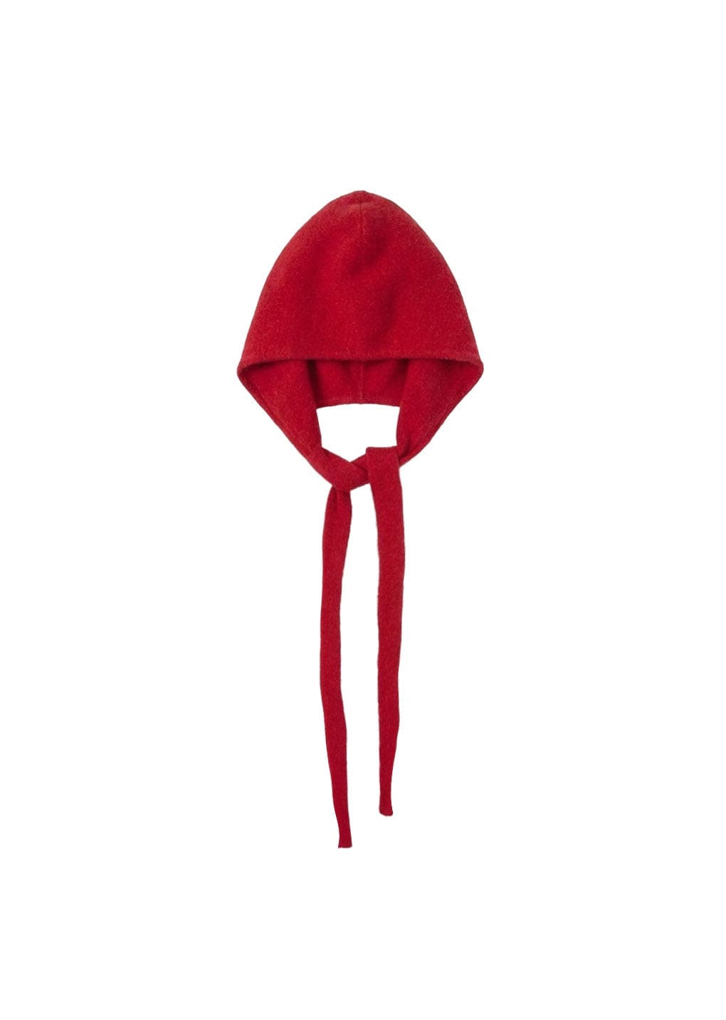 cashmere balaclava scarf, red
