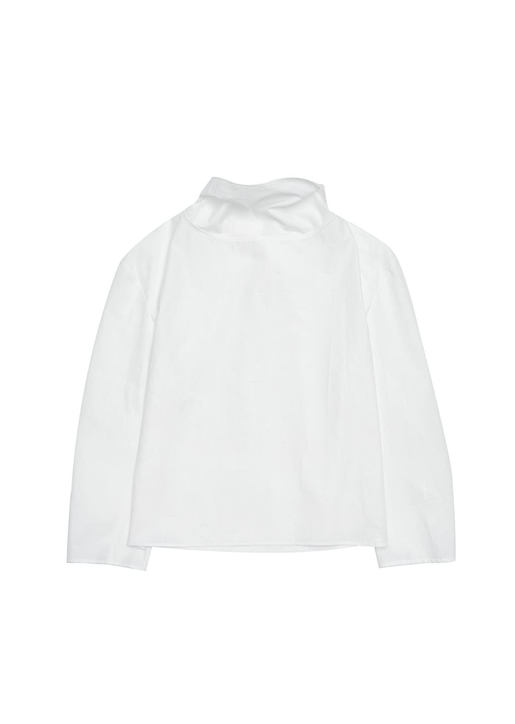 cotton scarf top, white