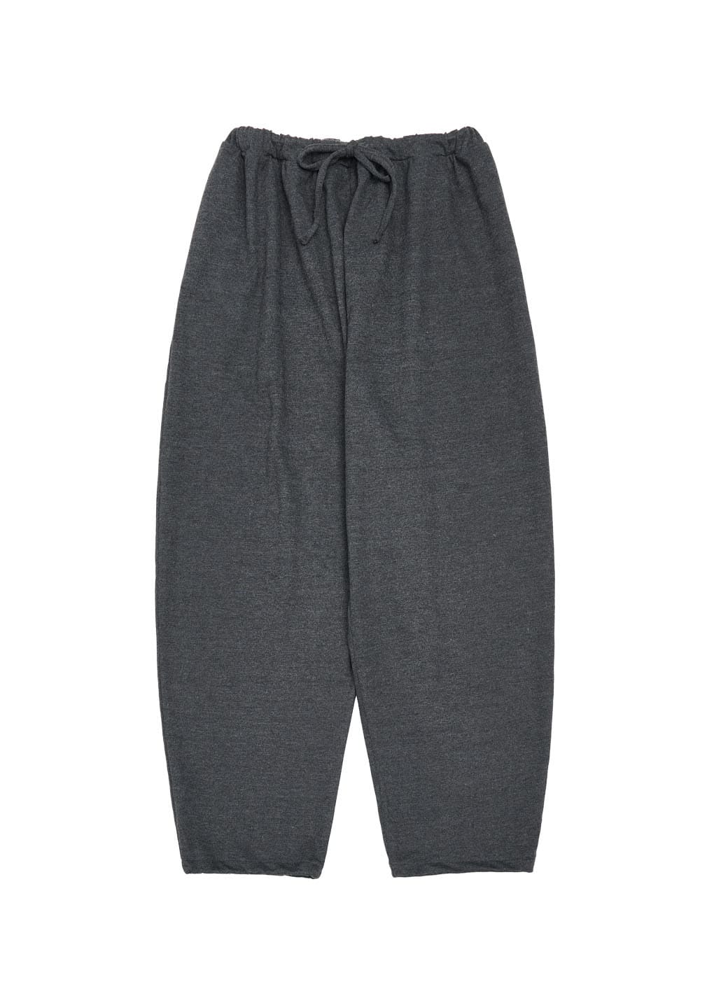 jersey banding pants, charcoal