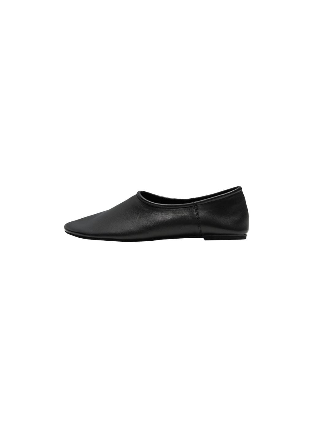 men's lambskin slip on loafer, black