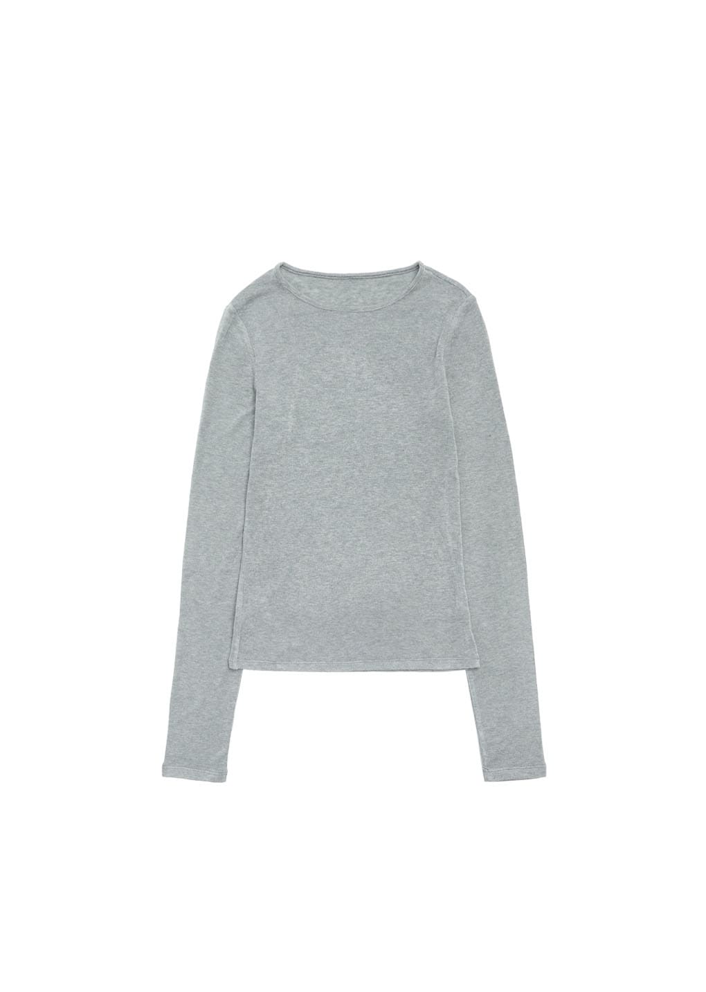 round t-shirt, grey