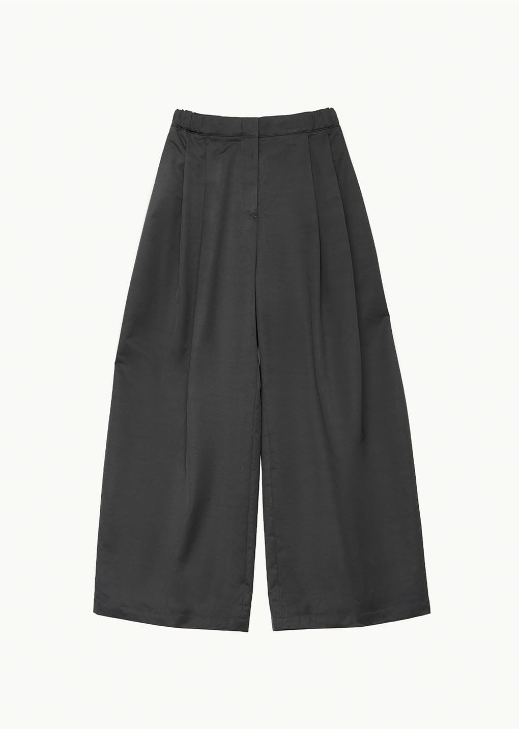 two tuck balloon pants, charcoal