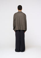 linen pocket jacket, brown - Image 4