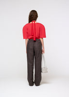 padded jersey top, red - Image 4