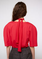 padded jersey top, red - Image 5