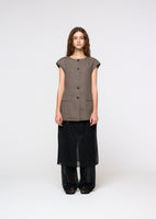 sheer layered pants, black - Image 2