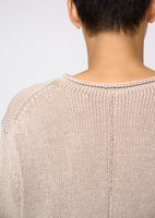 paper yarn pullover, beige - Image 5