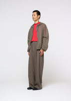 nylon raglan hooded jumper, khaki - Image 3