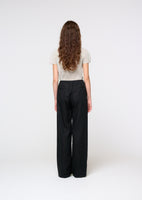 linen banding pants, black - Image 4