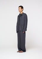 linen pocket jacket, blue - Image 3