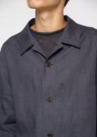 linen pocket jacket, blue - Image 5