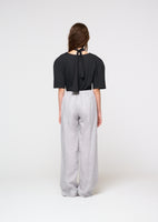 padded jersey top, charcoal - Image 4