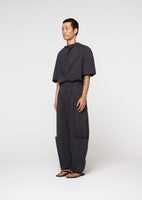 raglan cowl neck top, charcoal - Image 3