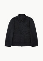 garments dyed pocket denim jacket, black - Image 1
