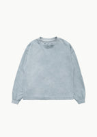 garments dyed long sleeve, blue - Image 1