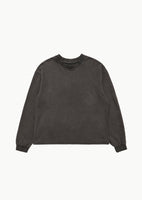 garments dyed long sleeve, brown - Image 1