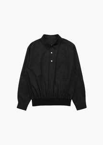 pocket pullover shirt, black