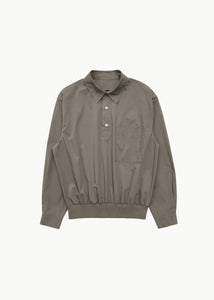 pocket pullover shirt, brown