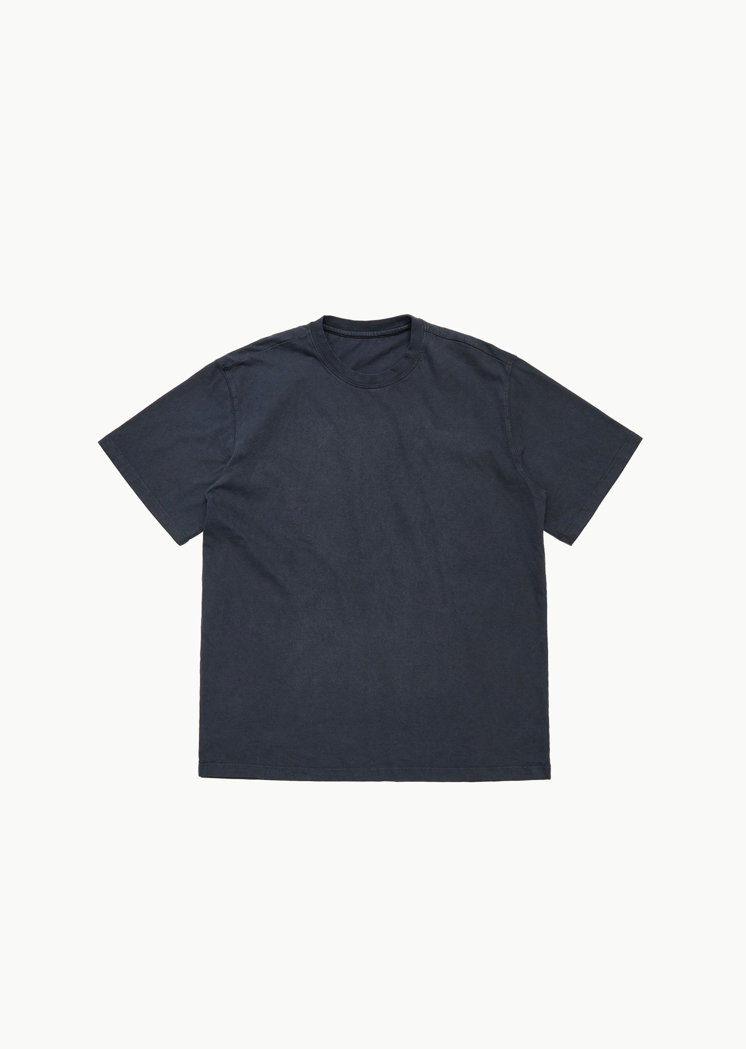 garments dyed t-shirt, black