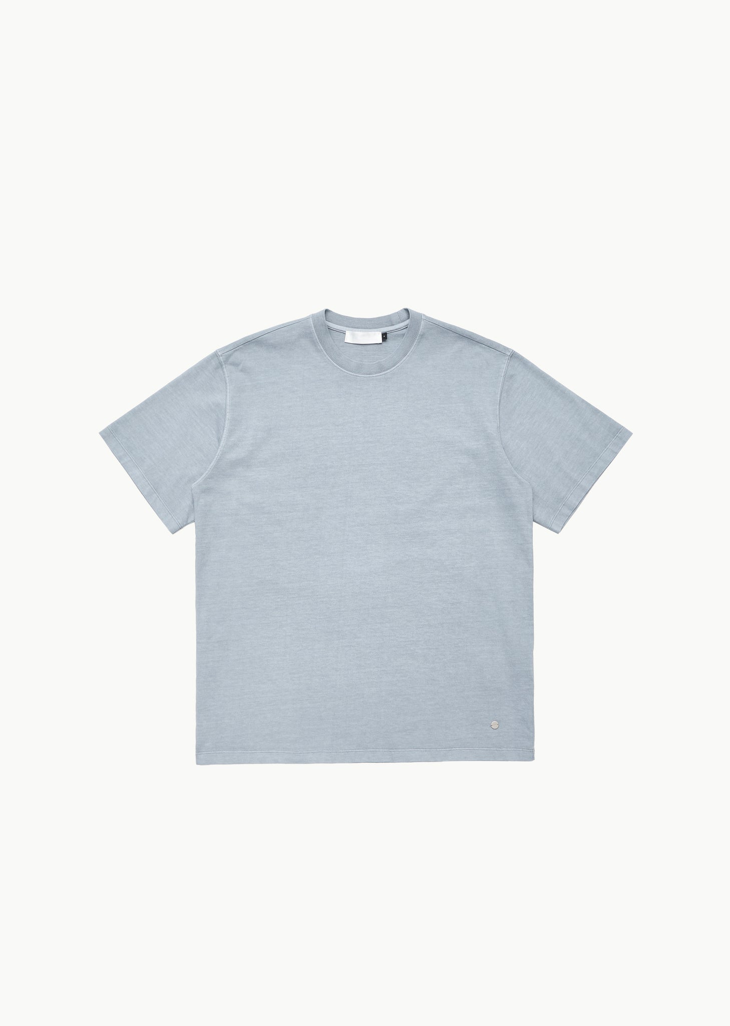 garments dyed t-shirt, blue