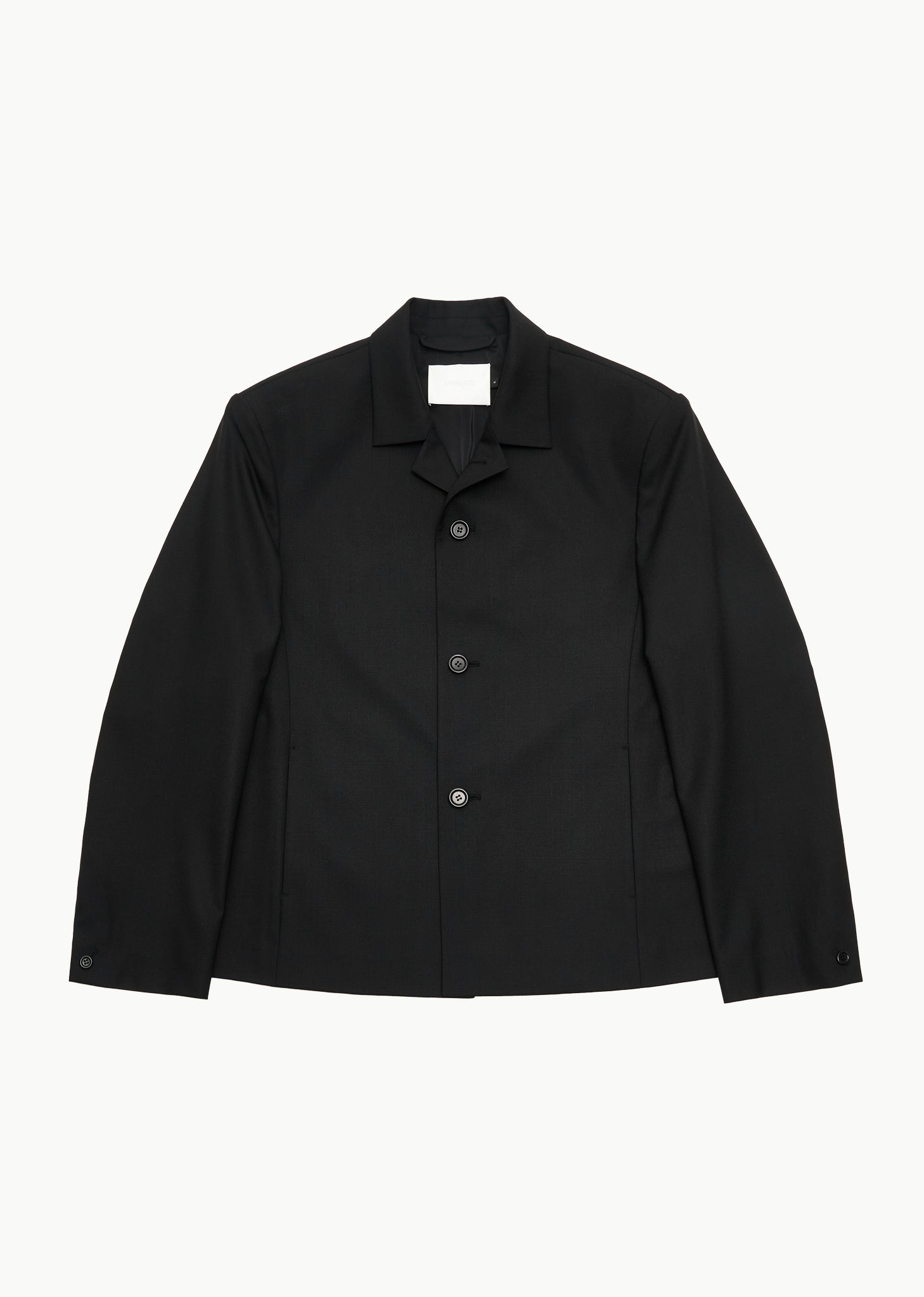 oversized wool jacket, black
