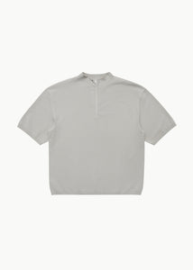 half zip-up knit, beige