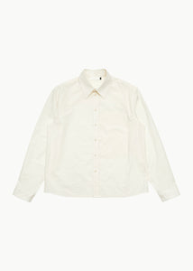 basic pocket shirt, ivory